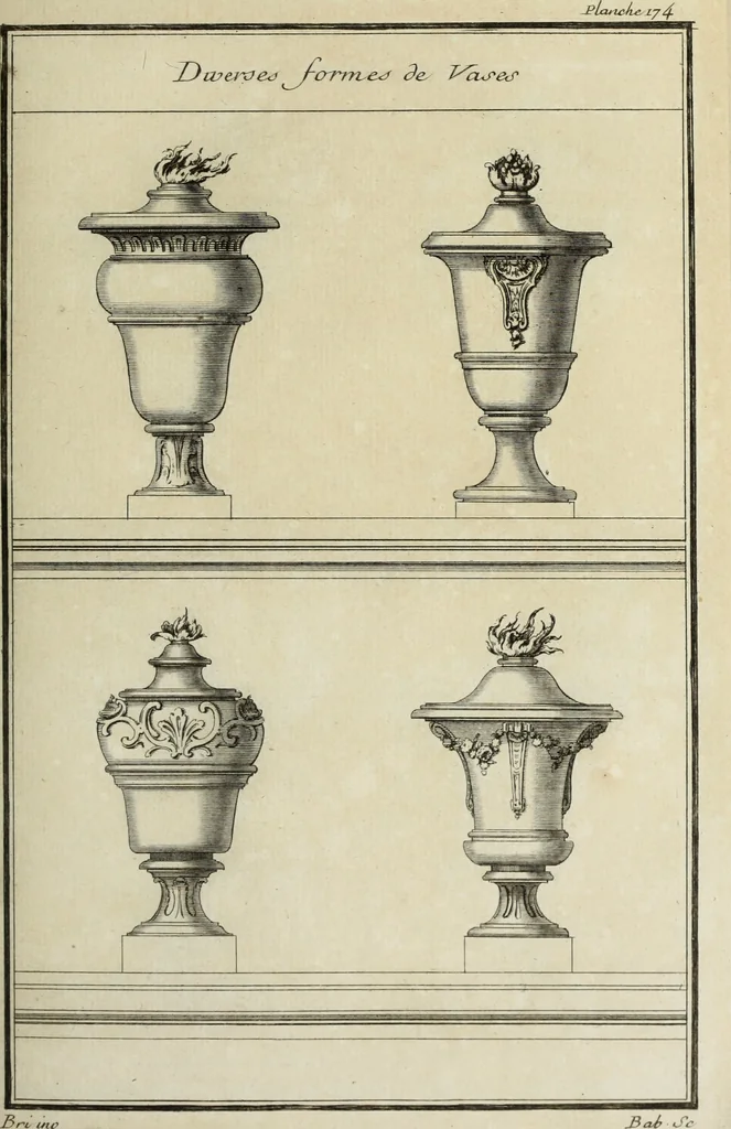 An illustration from L'art de bâtir des maisons de campagne : où l'on traite de leur distribution, de leur construction, & de leur decoration ... : avec l'explication de ses projets, et des desseins de menuiserie, de serrurerie, de parterres, & d'autres ornemens propres à la decoration intérieure & extérieure ..., 1743, leaf 304