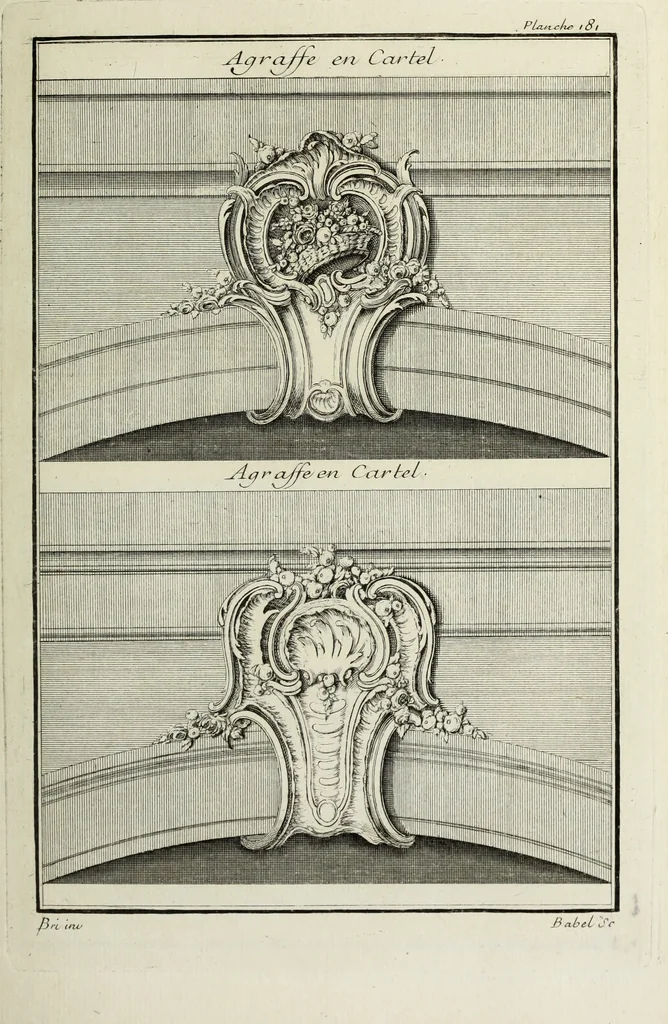 An illustration from L'art de bâtir des maisons de campagne : où l'on traite de leur distribution, de leur construction, & de leur decoration ... : avec l'explication de ses projets, et des desseins de menuiserie, de serrurerie, de parterres, & d'autres ornemens propres à la decoration intérieure & extérieure ..., 1743, leaf 318