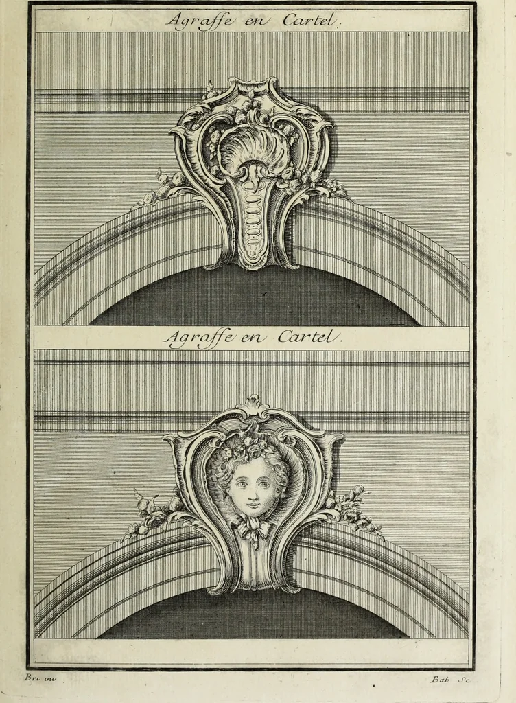 An illustration from L'art de bâtir des maisons de campagne : où l'on traite de leur distribution, de leur construction, & de leur decoration ... : avec l'explication de ses projets, et des desseins de menuiserie, de serrurerie, de parterres, & d'autres ornemens propres à la decoration intérieure & extérieure ..., 1743, leaf 322