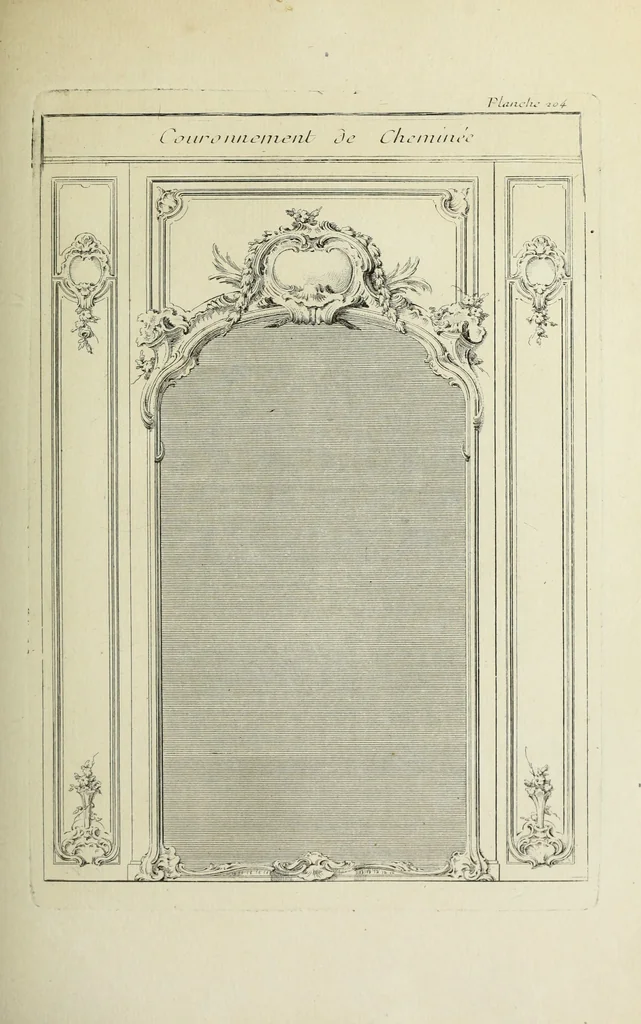 An illustration from L'art de bâtir des maisons de campagne : où l'on traite de leur distribution, de leur construction, & de leur decoration ... : avec l'explication de ses projets, et des desseins de menuiserie, de serrurerie, de parterres, & d'autres ornemens propres à la decoration intérieure & extérieure ..., 1743, leaf 368
