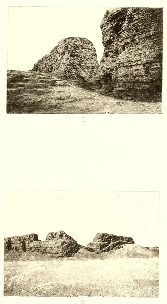 An illustration from L'art de bâtir chez les Égyptiens, 1904, leaf 185