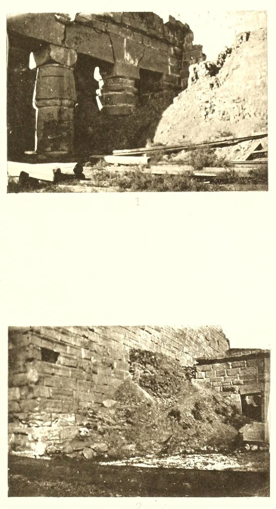 An illustration from L'art de bâtir chez les Égyptiens, 1904, leaf 195