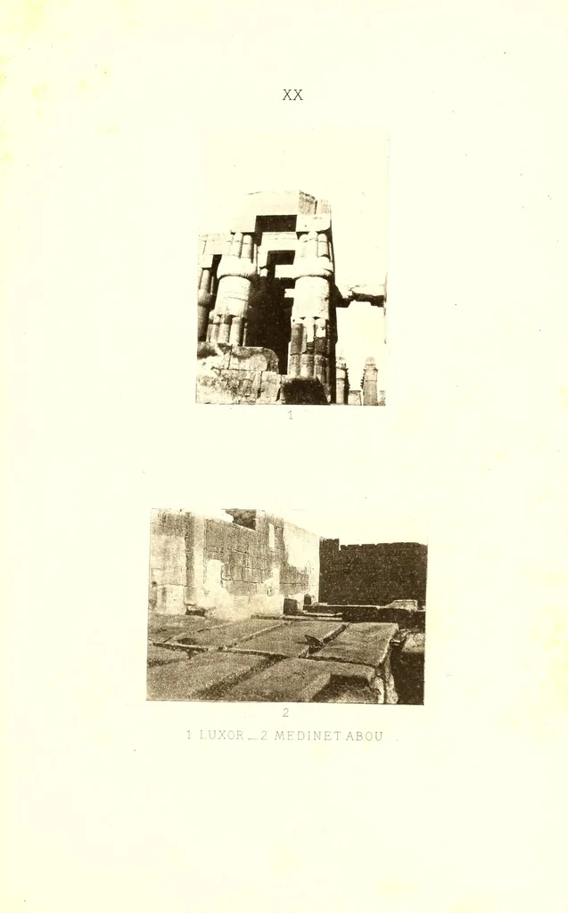 An illustration from L'art de bâtir chez les Égyptiens, 1904, leaf 205