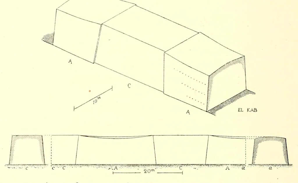 An illustration from L'art de bâtir chez les Égyptiens, 1904, leaf 34