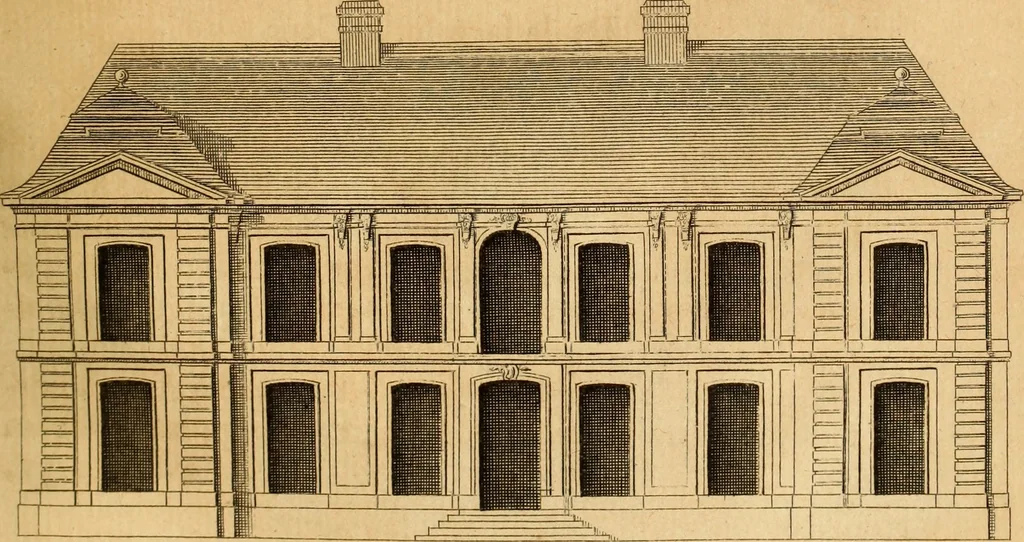 An illustration from L'art de bâtir des maisons de campagne : où L'on traite de leur distribution, de leur construction, & de leur decoration ... Avec l'explication de ces projets, et des desseins de menuiserie, de serrurerie, de parterres, & d'autres ornemens propres à la decoration intérieure & extérieure ..., 1761, leaf 120