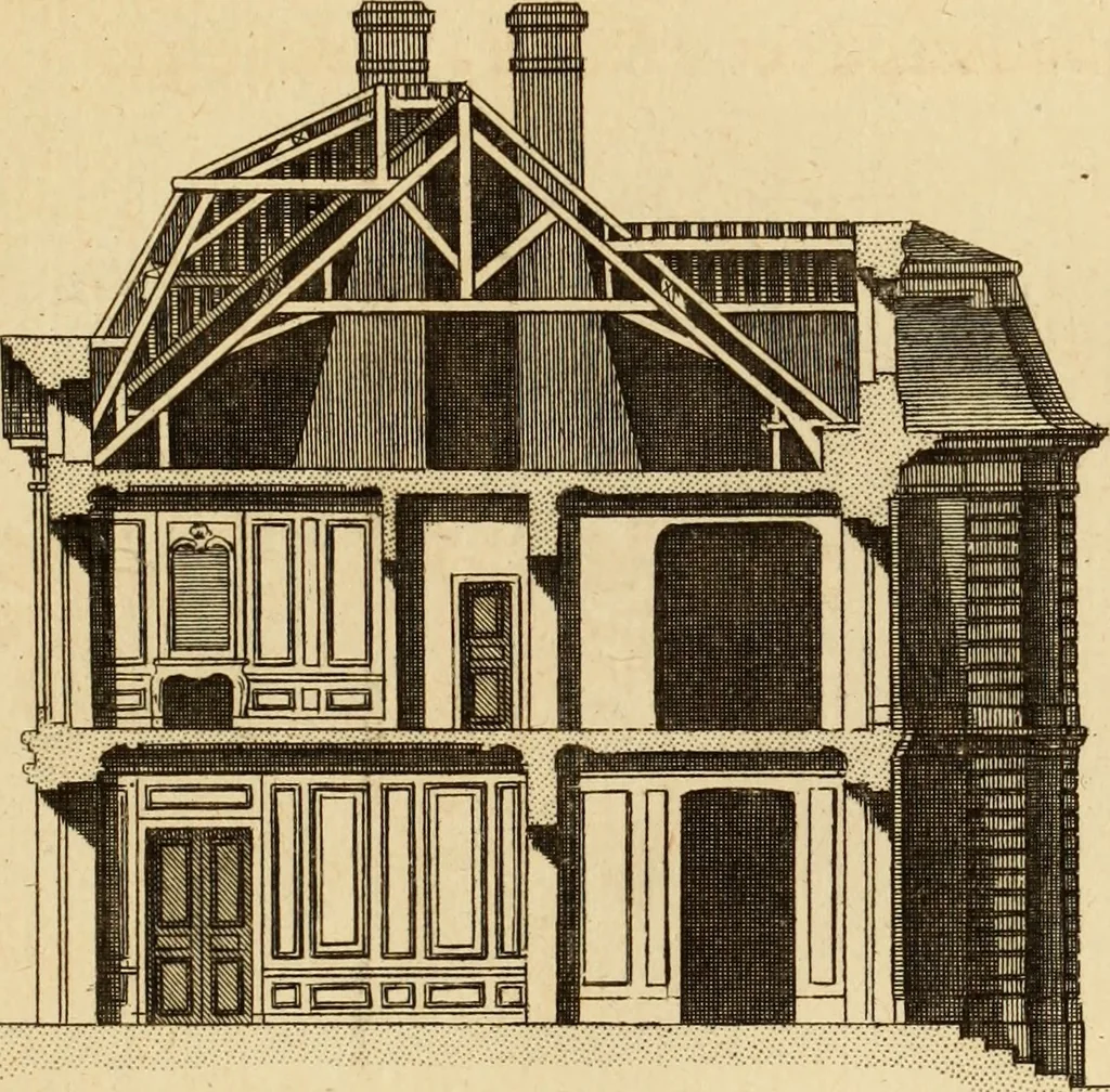 An illustration from L'art de bâtir des maisons de campagne : où L'on traite de leur distribution, de leur construction, & de leur decoration ... Avec l'explication de ces projets, et des desseins de menuiserie, de serrurerie, de parterres, & d'autres ornemens propres à la decoration intérieure & extérieure ..., 1761, leaf 162