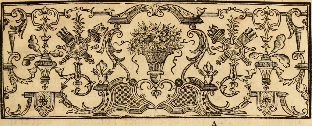 An illustration from L'art de bâtir des maisons de campagne : où L'on traite de leur distribution, de leur construction, & de leur decoration ... Avec l'explication de ces projets, et des desseins de menuiserie, de serrurerie, de parterres, & d'autres ornemens propres à la decoration intérieure & extérieure ..., 1761, leaf 24