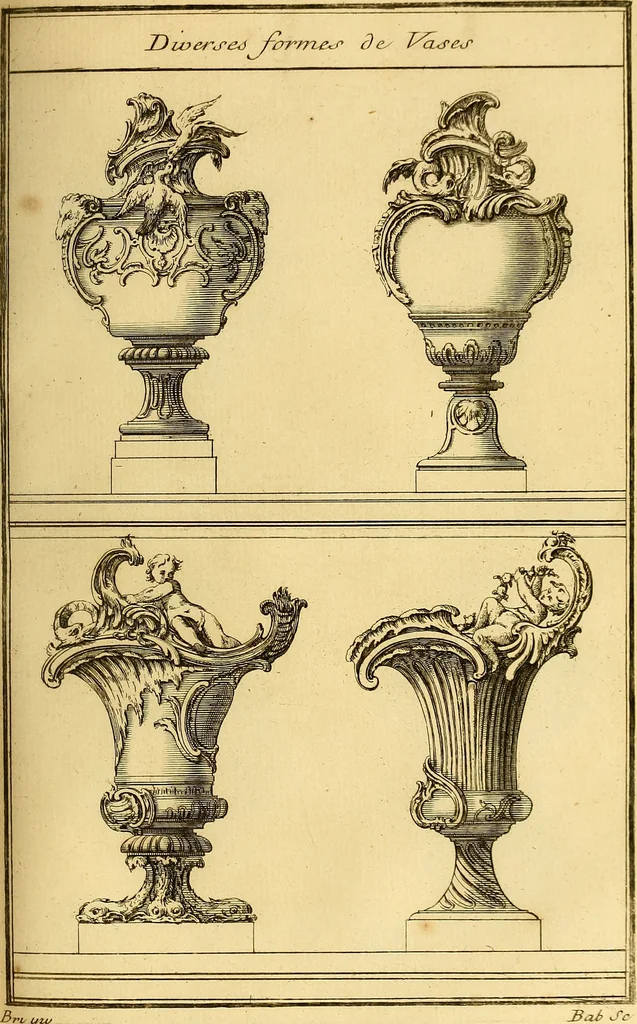 An illustration from L'art de bâtir des maisons de campagne : où L'on traite de leur distribution, de leur construction, & de leur decoration ... Avec l'explication de ces projets, et des desseins de menuiserie, de serrurerie, de parterres, & d'autres ornemens propres à la decoration intérieure & extérieure ..., 1761, leaf 282