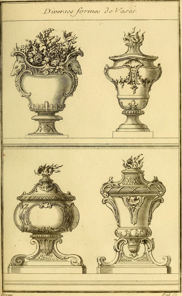 An illustration from L'art de bâtir des maisons de campagne : où L'on traite de leur distribution, de leur construction, & de leur decoration ... Avec l'explication de ces projets, et des desseins de menuiserie, de serrurerie, de parterres, & d'autres ornemens propres à la decoration intérieure & extérieure ..., 1761, leaf 284