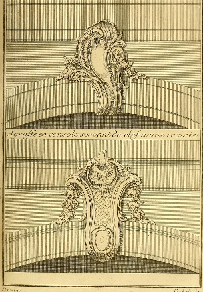 An illustration from L'art de bâtir des maisons de campagne : où L'on traite de leur distribution, de leur construction, & de leur decoration ... Avec l'explication de ces projets, et des desseins de menuiserie, de serrurerie, de parterres, & d'autres ornemens propres à la decoration intérieure & extérieure ..., 1761, leaf 292