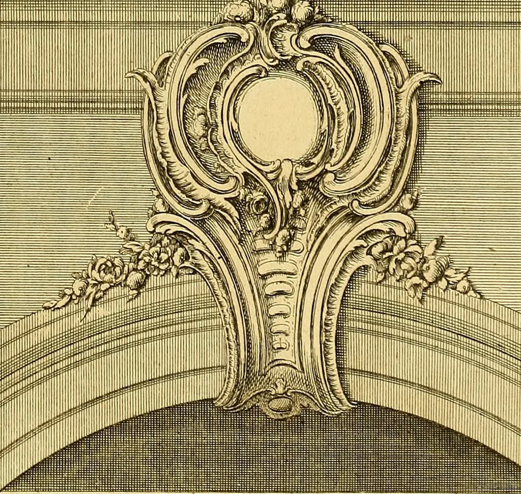 An illustration from L'art de bâtir des maisons de campagne : où L'on traite de leur distribution, de leur construction, & de leur decoration ... Avec l'explication de ces projets, et des desseins de menuiserie, de serrurerie, de parterres, & d'autres ornemens propres à la decoration intérieure & extérieure ..., 1761, leaf 302