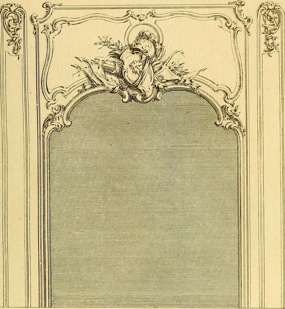 An illustration from L'art de bâtir des maisons de campagne : où L'on traite de leur distribution, de leur construction, & de leur decoration ... Avec l'explication de ces projets, et des desseins de menuiserie, de serrurerie, de parterres, & d'autres ornemens propres à la decoration intérieure & extérieure ..., 1761, leaf 320