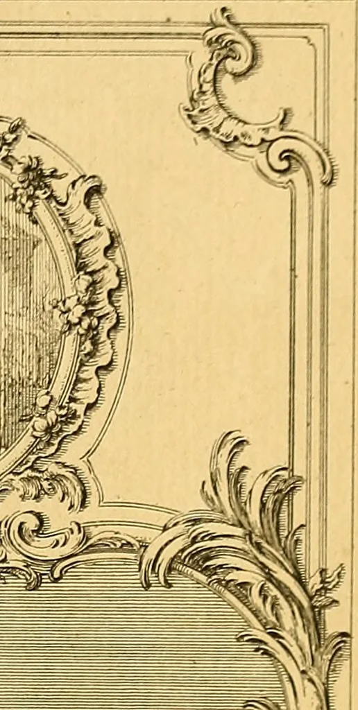 An illustration from L'art de bâtir des maisons de campagne : où L'on traite de leur distribution, de leur construction, & de leur decoration ... Avec l'explication de ces projets, et des desseins de menuiserie, de serrurerie, de parterres, & d'autres ornemens propres à la decoration intérieure & extérieure ..., 1761, leaf 322