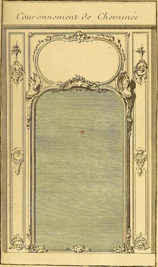 An illustration from L'art de bâtir des maisons de campagne : où L'on traite de leur distribution, de leur construction, & de leur decoration ... Avec l'explication de ces projets, et des desseins de menuiserie, de serrurerie, de parterres, & d'autres ornemens propres à la decoration intérieure & extérieure ..., 1761, leaf 324