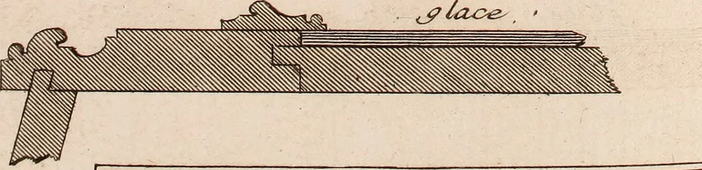 An illustration from L'art de bâtir des maisons de campagne : où L'on traite de leur distribution, de leur construction, & de leur decoration ... Avec l'explication de ces projets, et des desseins de menuiserie, de serrurerie, de parterres, & d'autres ornemens propres à la decoration intérieure & extérieure ..., 1761, leaf 394