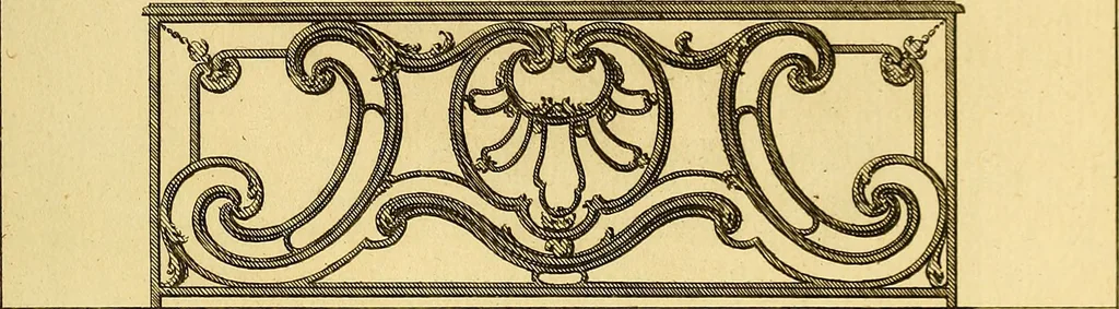An illustration from L'art de bâtir des maisons de campagne : où L'on traite de leur distribution, de leur construction, & de leur decoration ... Avec l'explication de ces projets, et des desseins de menuiserie, de serrurerie, de parterres, & d'autres ornemens propres à la decoration intérieure & extérieure ..., 1761, leaf 438