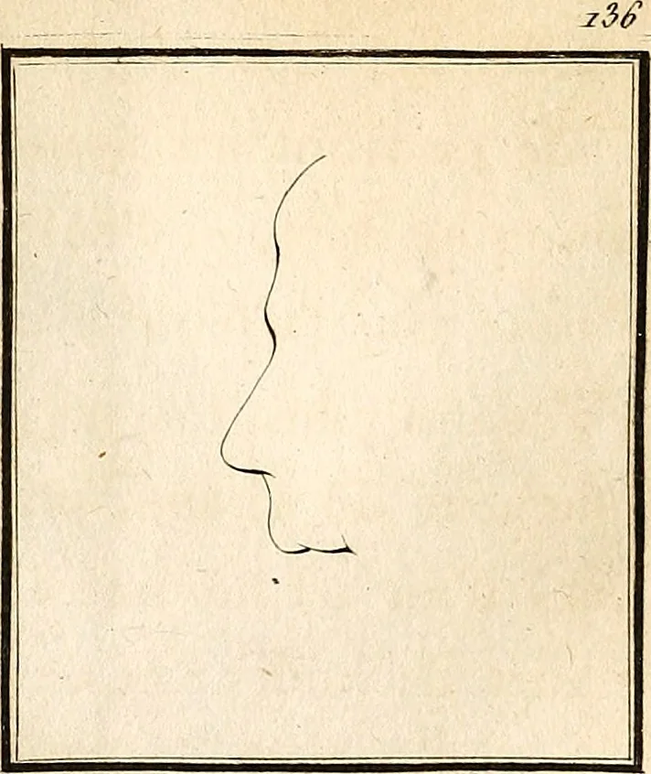 An illustration from L'art de connaitre les hommes par la physionomie, 1806, leaf 179
