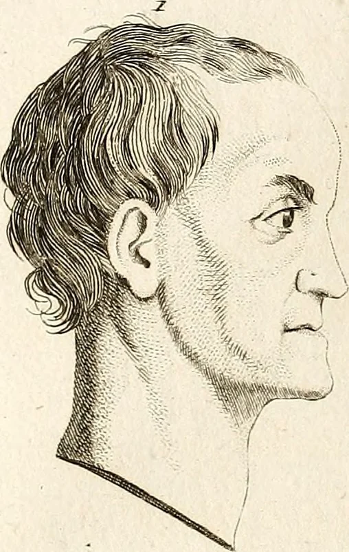 An illustration from L'art de connaitre les hommes par la physionomie, 1806, leaf 297