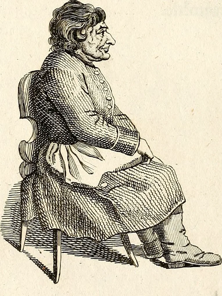 An illustration from L'art de connaitre les hommes par la physionomie, 1806, leaf 49