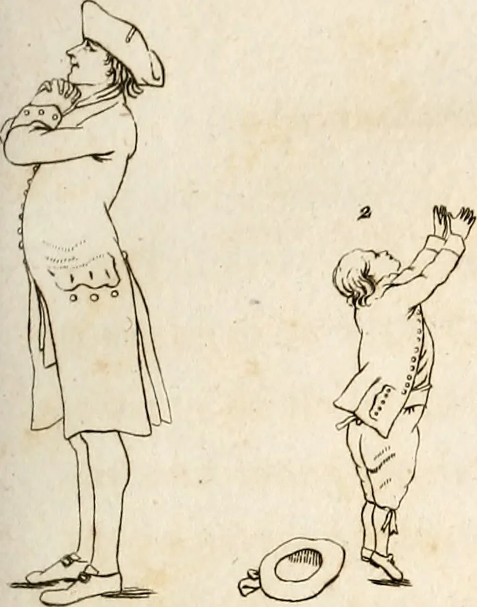 An illustration from L'art de connaitre les hommes par la physionomie, 1806, leaf 76