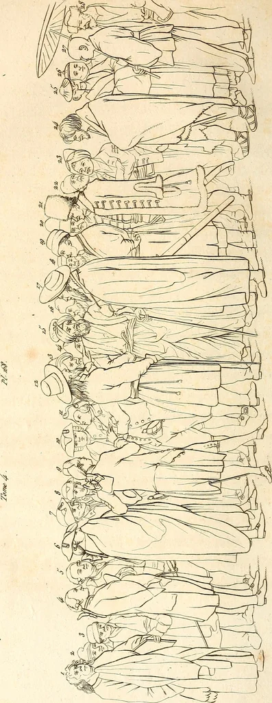 An illustration from L'art de connaitre les hommes par la physionomie, 1806, leaf 119