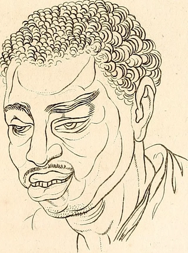 An illustration from L'art de connaitre les hommes par la physionomie, 1806, leaf 132