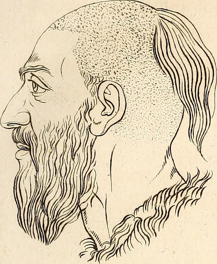 An illustration from L'art de connaitre les hommes par la physionomie, 1806, leaf 136