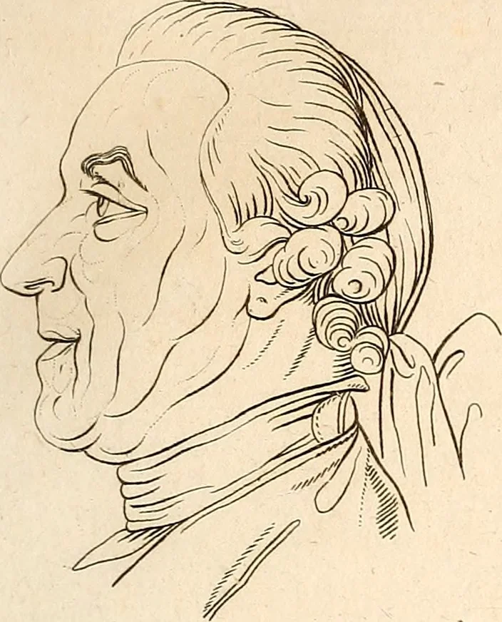 An illustration from L'art de connaitre les hommes par la physionomie, 1806, leaf 140