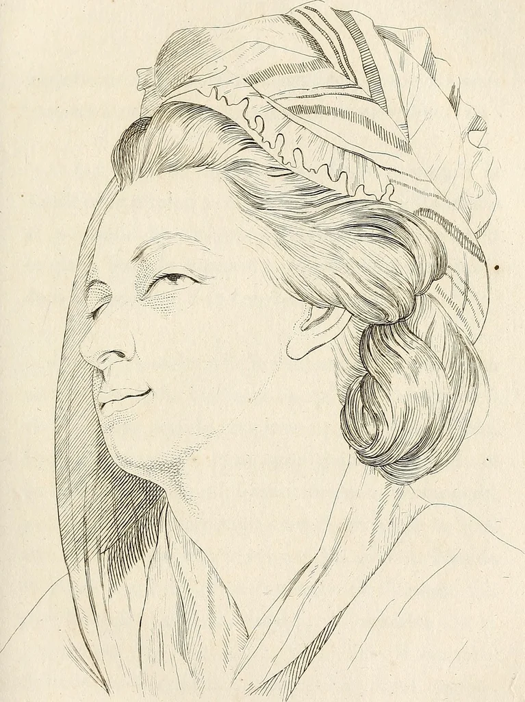 An illustration from L'art de connaitre les hommes par la physionomie, 1806, leaf 128