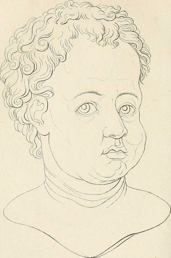 An illustration from L'art de connaitre les hommes par la physionomie, 1806, leaf 143