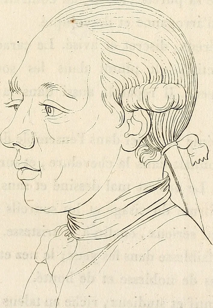 An illustration from L'art de connaitre les hommes par la physionomie, 1806, leaf 164