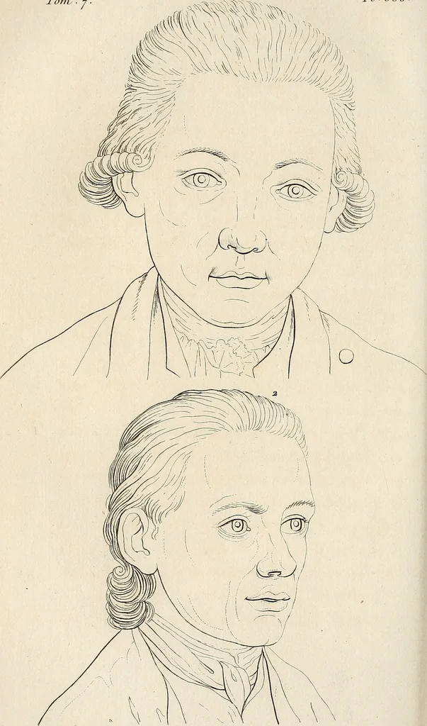 An illustration from L'art de connaitre les hommes par la physionomie, 1806, leaf 173