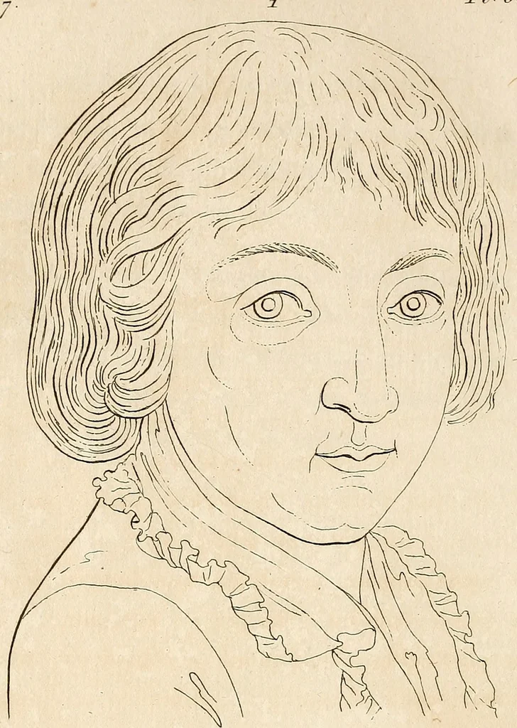 An illustration from L'art de connaitre les hommes par la physionomie, 1806, leaf 177