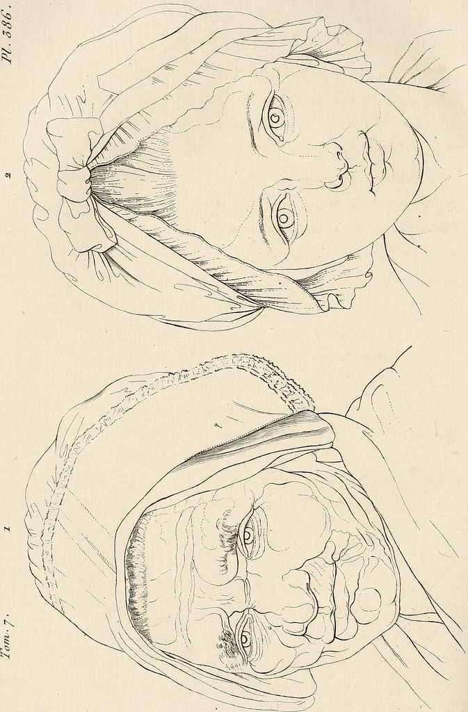 An illustration from L'art de connaitre les hommes par la physionomie, 1806, leaf 193