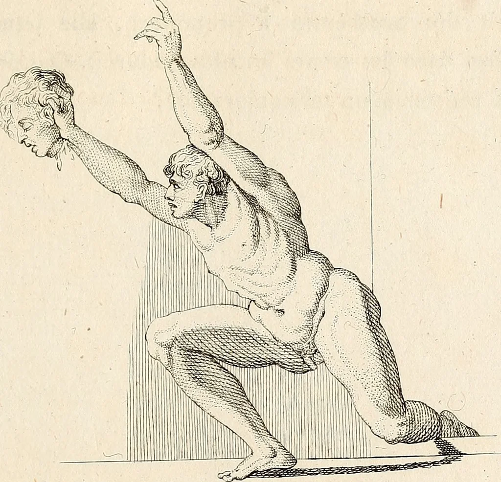 An illustration from L'art de connaitre les hommes par la physionomie, 1806, leaf 424
