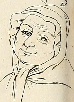 An illustration from L'art de connaitre les hommes par la physionomie, 1806, leaf 73