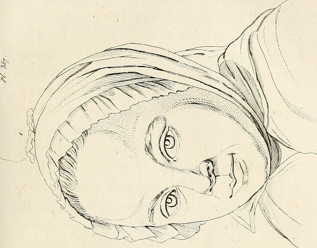 An illustration from L'art de connaitre les hommes par la physionomie, 1806, leaf 92
