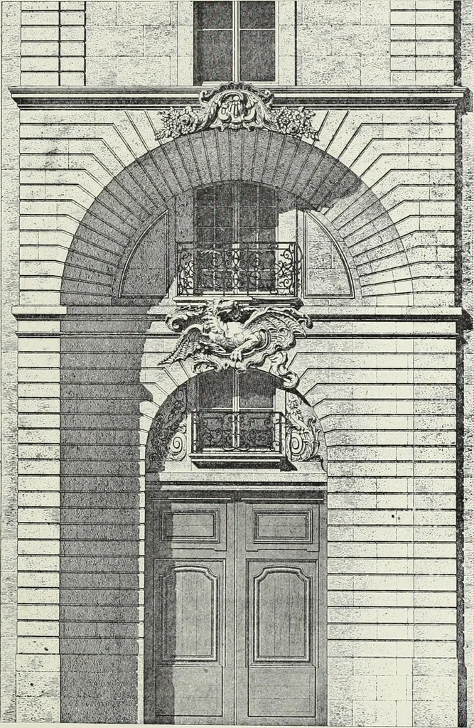An illustration from L'art decoratif dans le vieux Paris, 1898, leaf 108