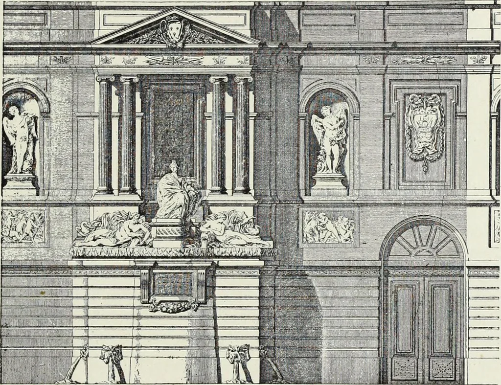 An illustration from L'art decoratif dans le vieux Paris, 1898, leaf 136