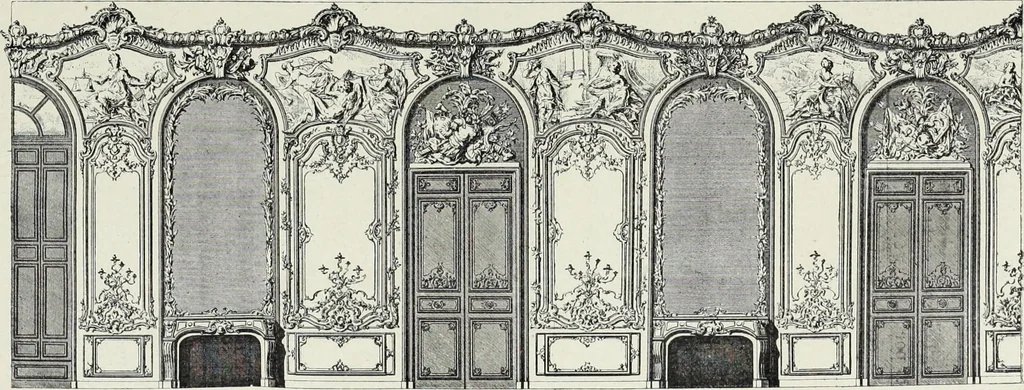 An illustration from L'art decoratif dans le vieux Paris, 1898, leaf 208