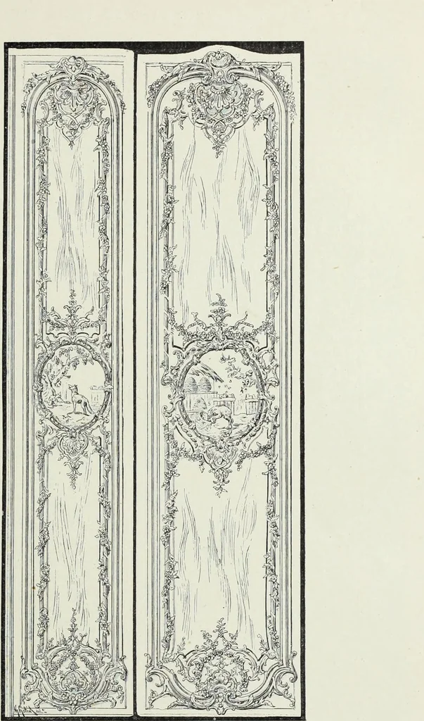An illustration from L'art decoratif dans le vieux Paris, 1898, leaf 210