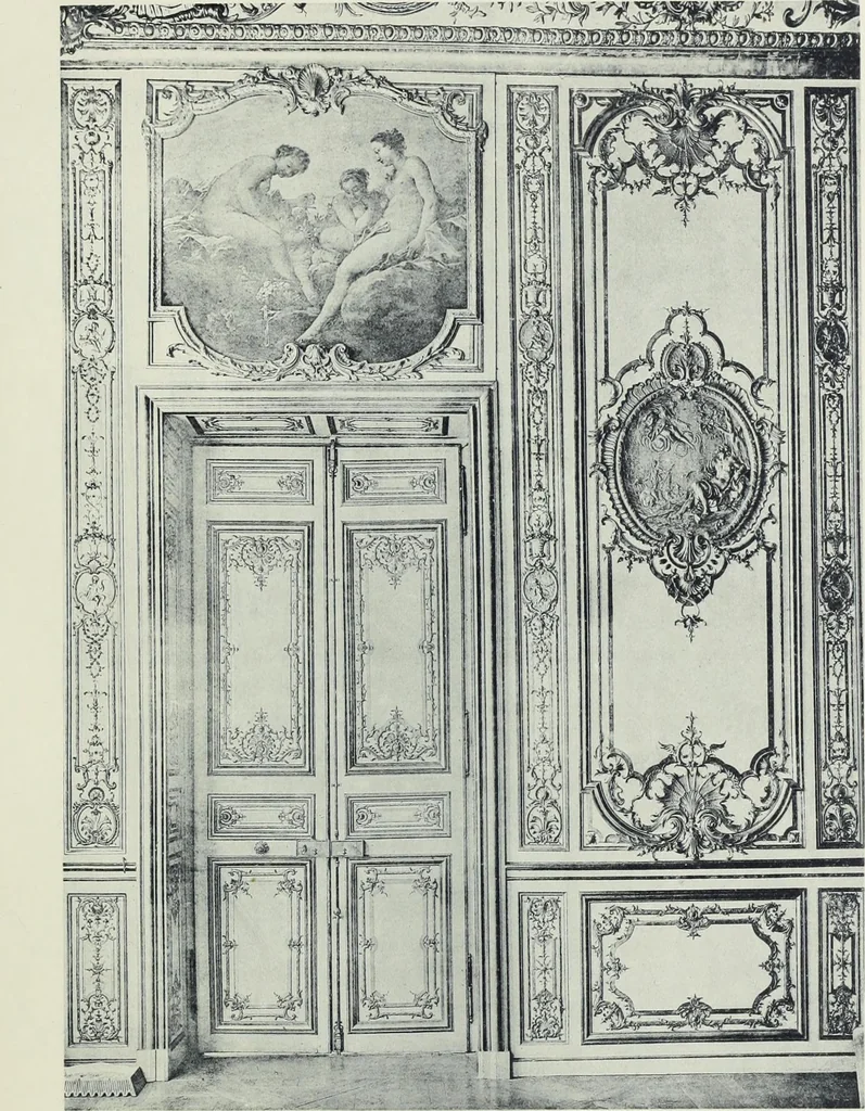 An illustration from L'art decoratif dans le vieux Paris, 1898, leaf 220