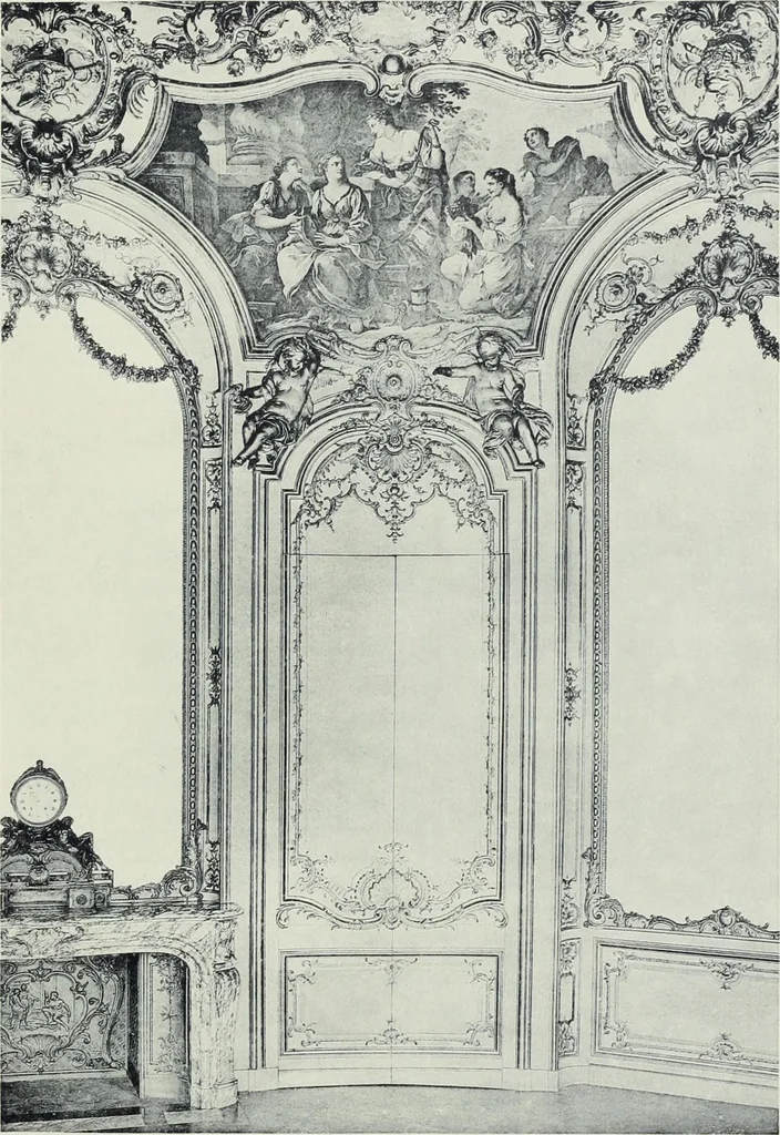 An illustration from L'art decoratif dans le vieux Paris, 1898, leaf 238