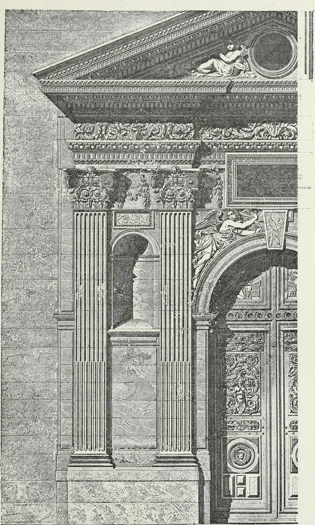 An illustration from L'art decoratif dans le vieux Paris, 1898, leaf 244
