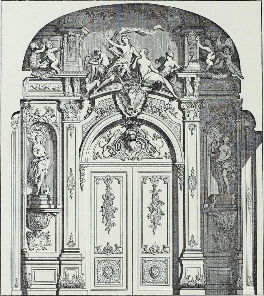 An illustration from L'art decoratif dans le vieux Paris, 1898, leaf 267