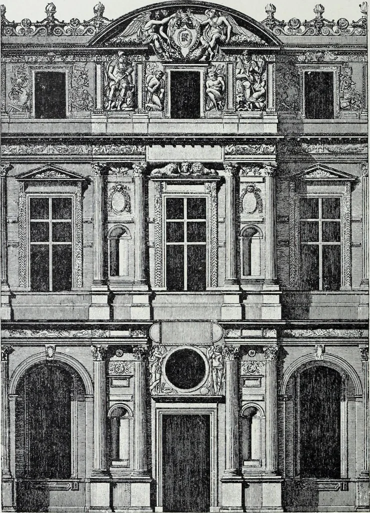 An illustration from L'art decoratif dans le vieux Paris, 1898, leaf 277