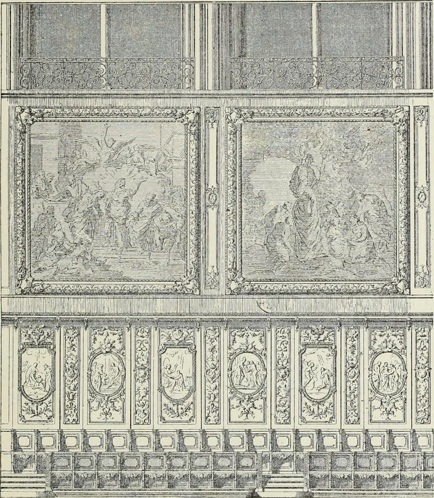 An illustration from L'art decoratif dans le vieux Paris, 1898, leaf 28