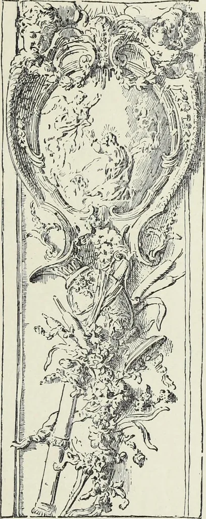 An illustration from L'art decoratif dans le vieux Paris, 1898, leaf 30