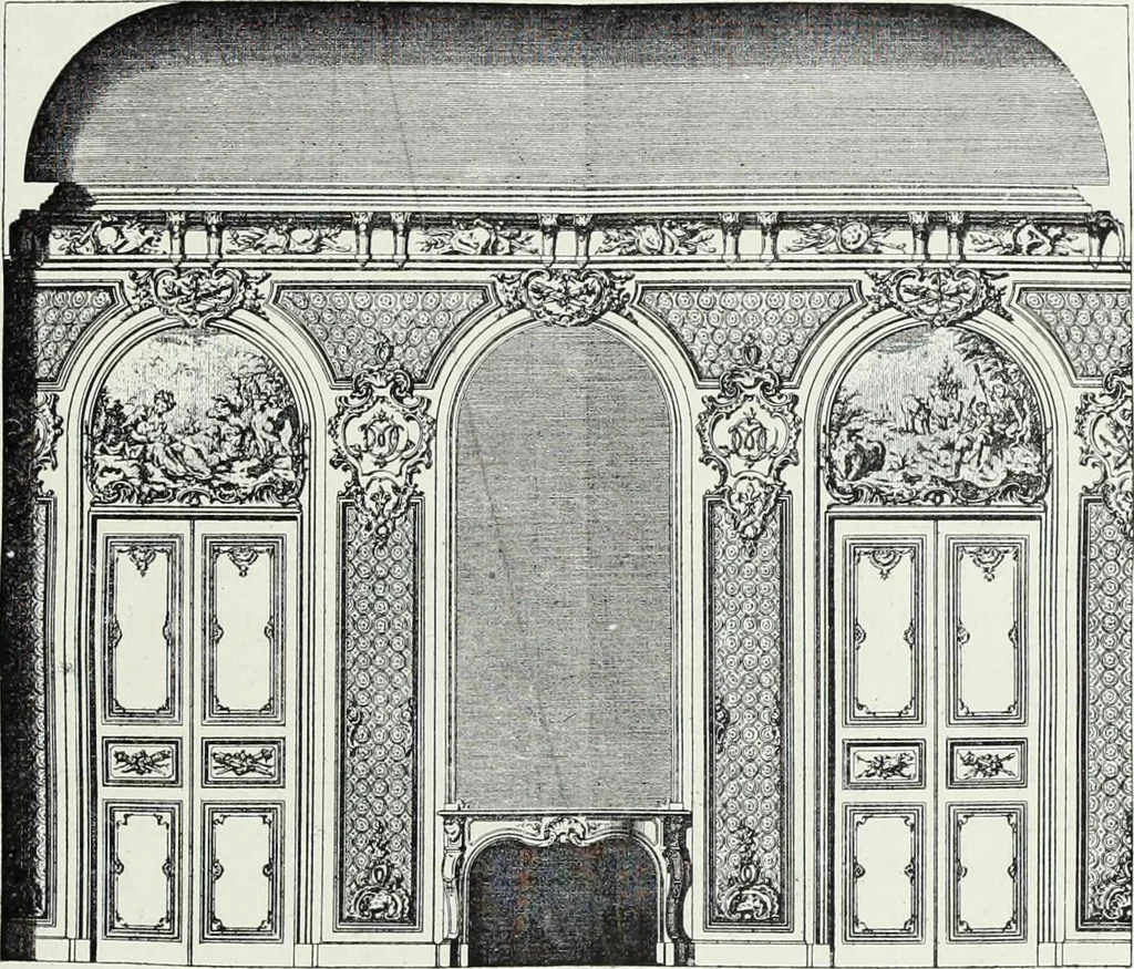 An illustration from L'art decoratif dans le vieux Paris, 1898, leaf 306