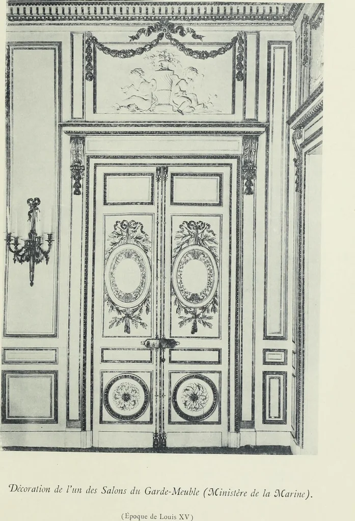 An illustration from L'art decoratif dans le vieux Paris, 1898, leaf 328